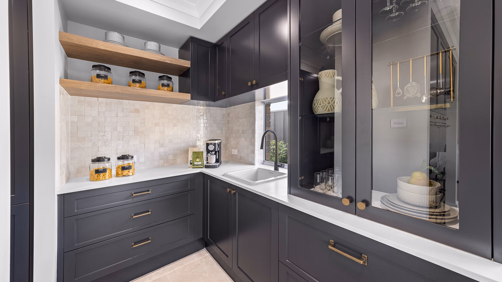 An interior photo of the Glenburn Grange 35 MK2 on display at Lochinvar