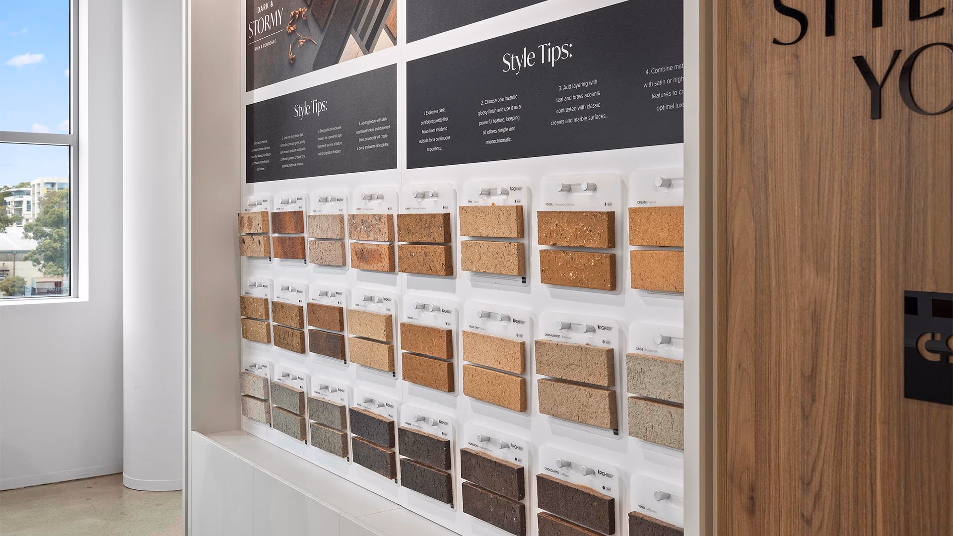 Interior photo of the Eden Brae Homes showroom in Sydney