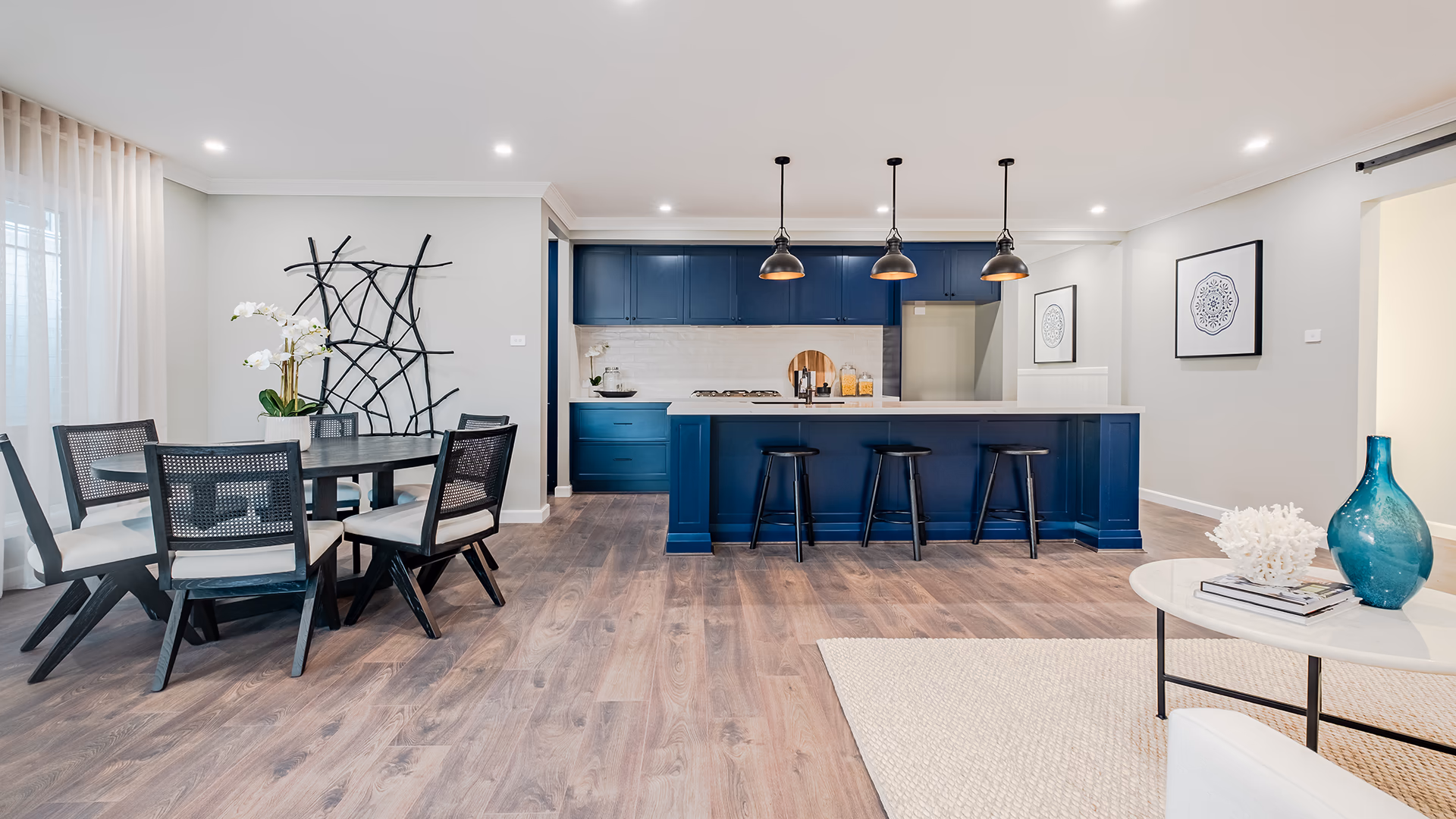 An interior photo of the Toorak 27 on display at Huntlee North Rothbury