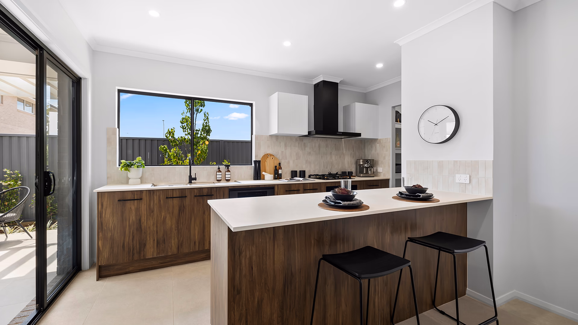 An Interior photo of the Liberty 19 Reverse Living on display at Wilton