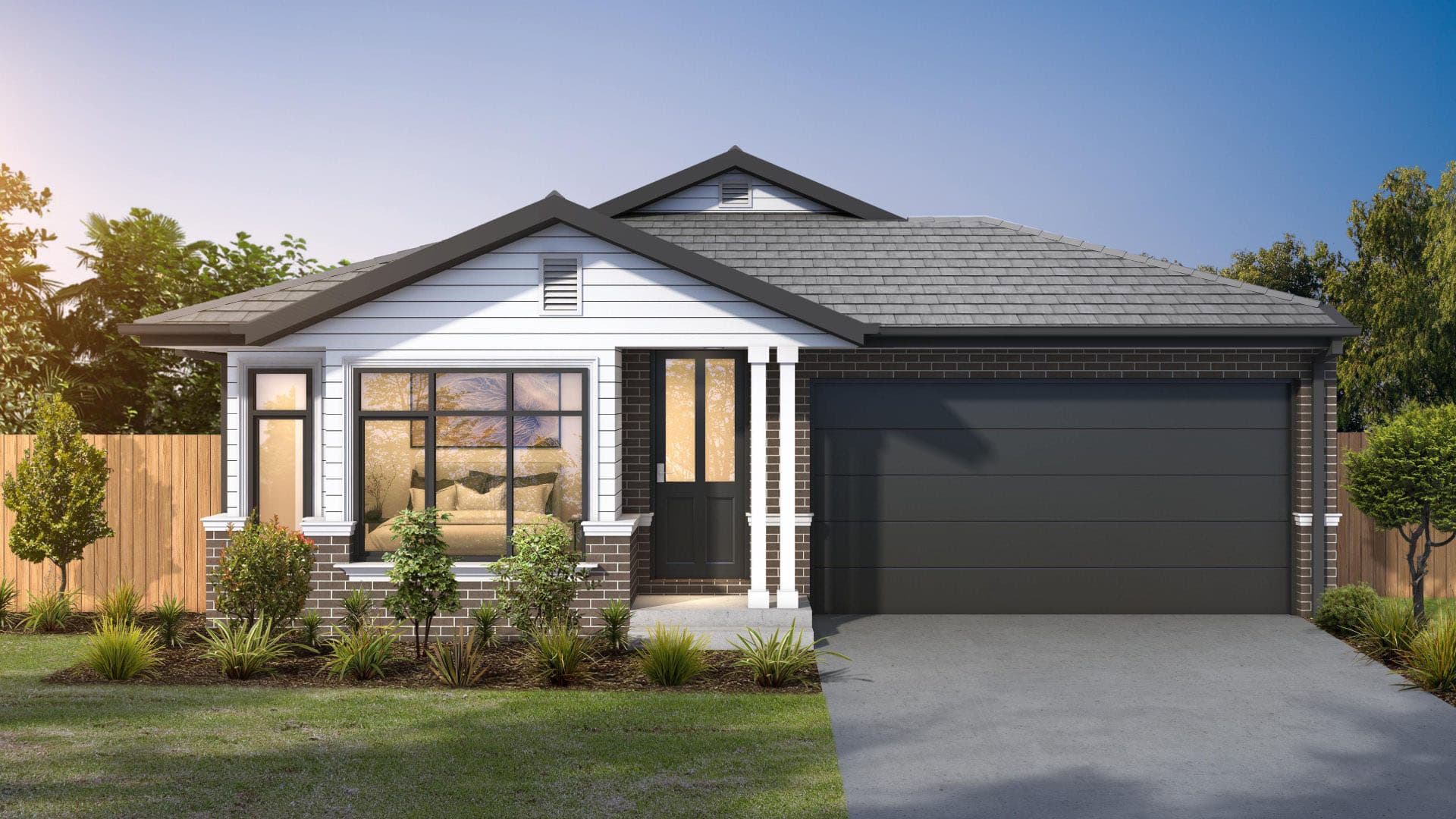Image showing the West Hampton facade for Lot 7106, Proposed Road, Cobbitty