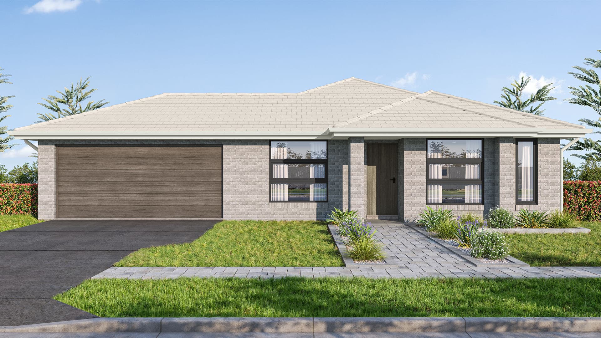Image showing the Aspen Brick Pier facade for Lot 4, Proposed Road, Tahmoor