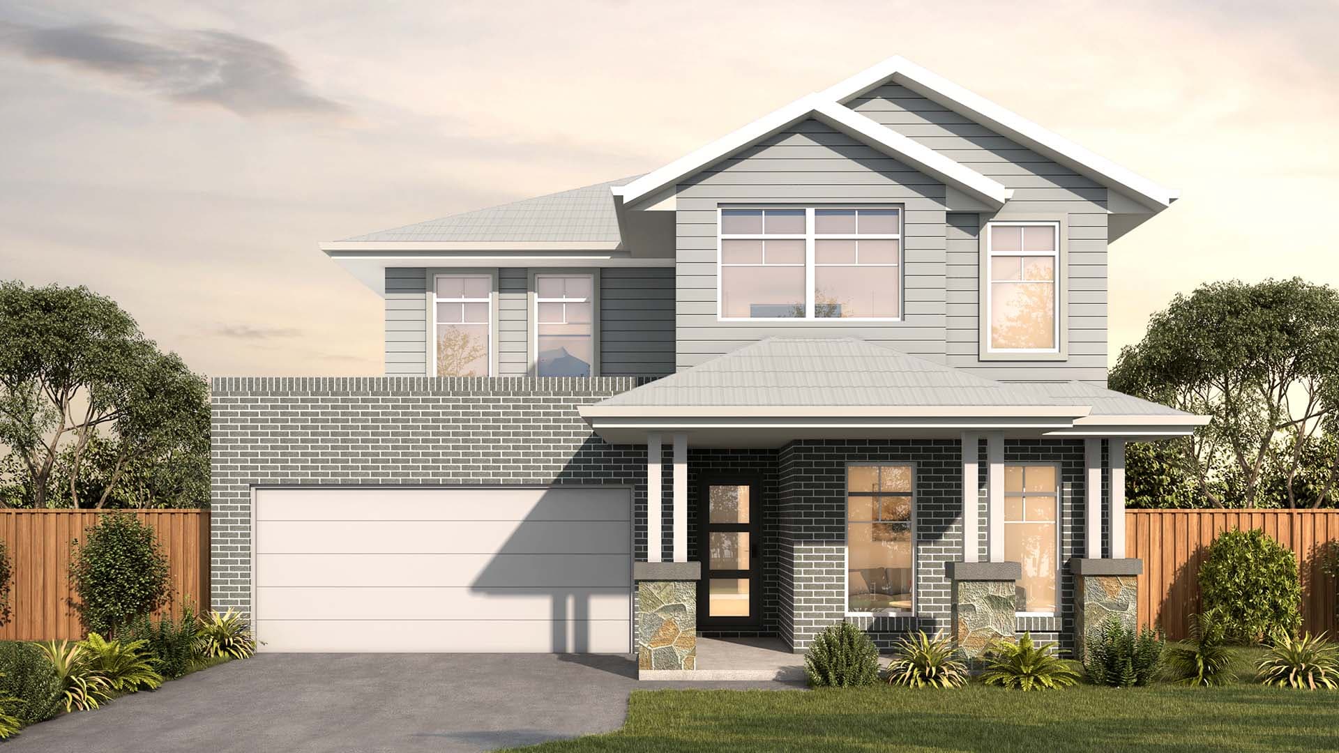 Image showing the Hampton facade for Lot 406, Proposed Road, Gables