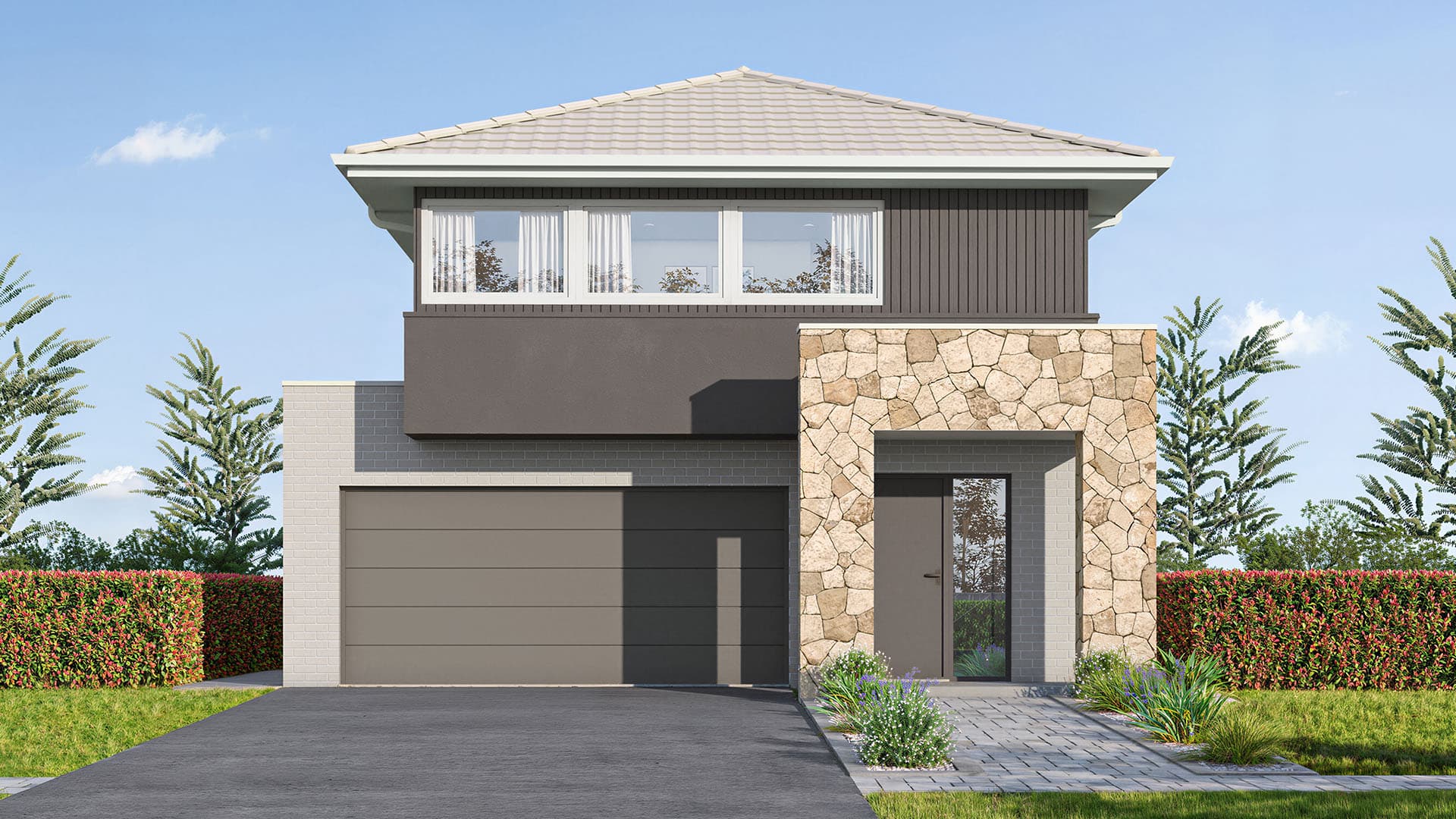 Image showing the Portofino facade for Lot 409, Proposed Road, Gables