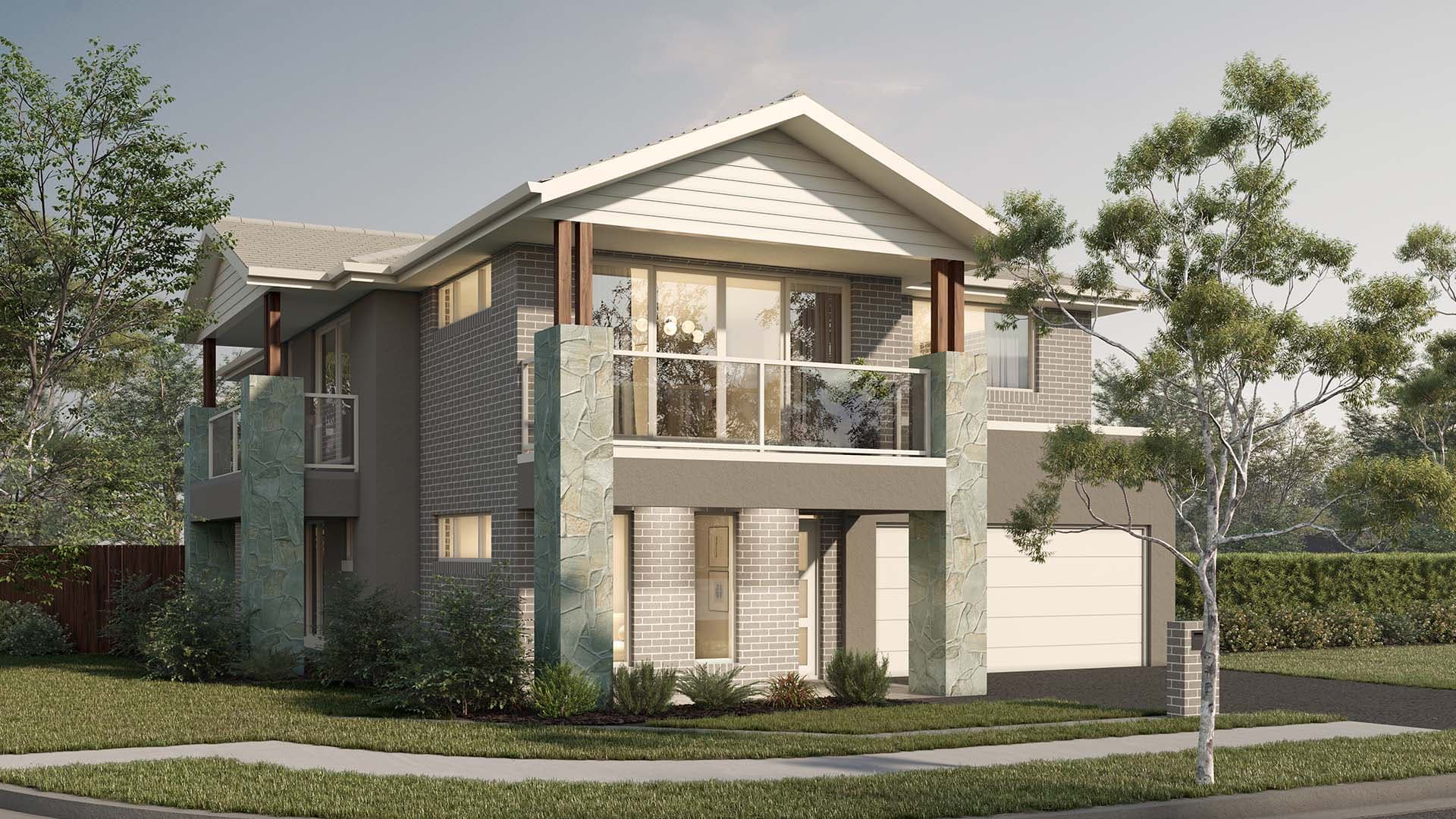 Image showing the Montague facade for Lot 412, Proposed Road, Gables
