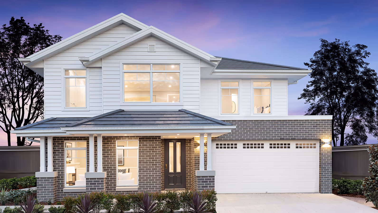 An exterior shot of a double storey home