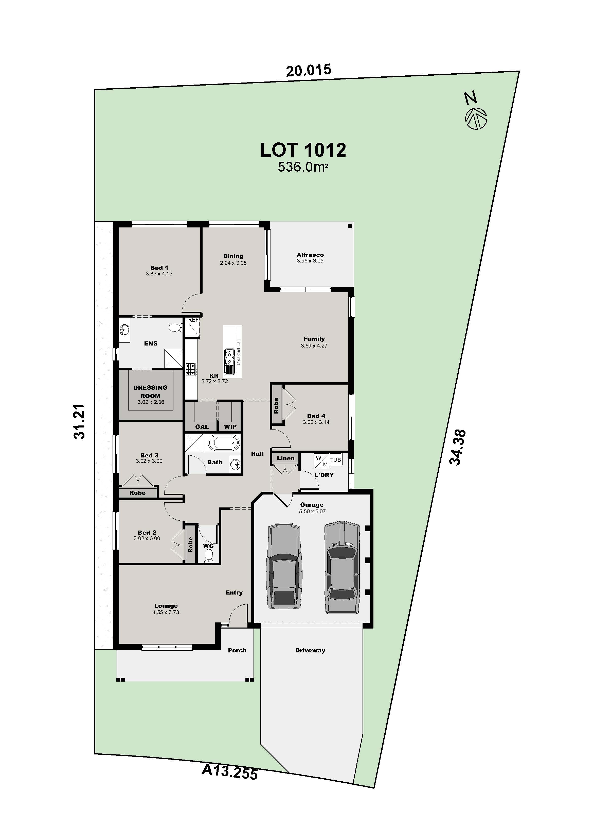 Lot 1012 Palmview 25 West Harbour Amended Coloured Plan